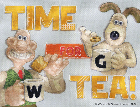 Time For Tea! - Wallace & Gromit - Bothy Threads Cross Stitch Kit XWG2