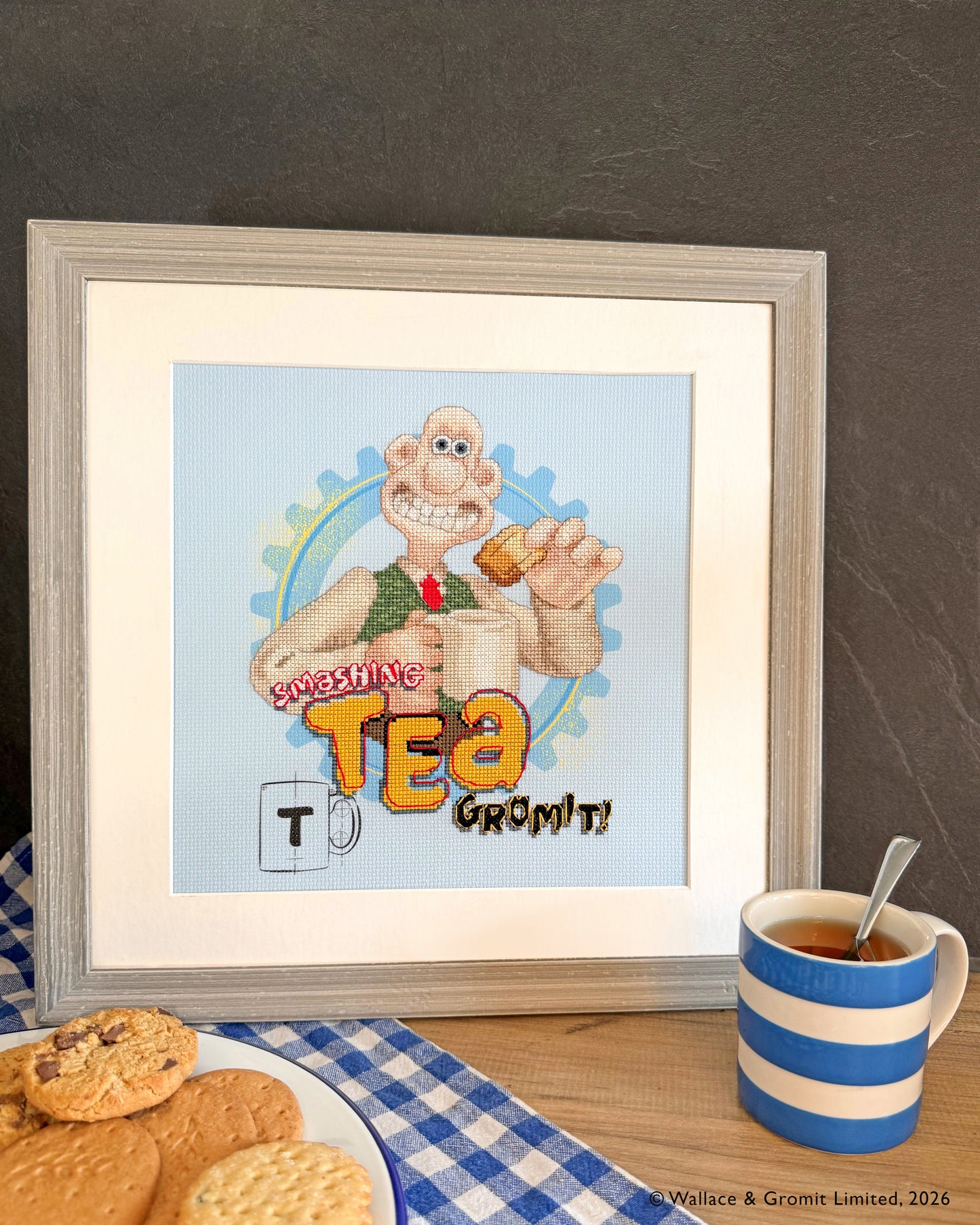 Smashing Tea! - Wallace & Gromit - Bothy Threads Cross Stitch Kit XWG3