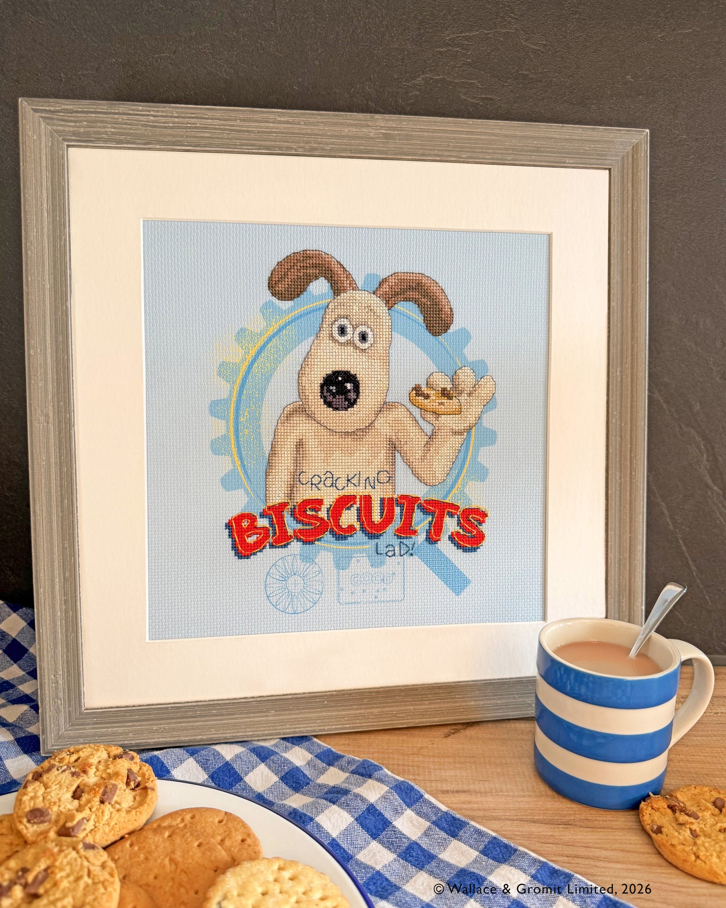 Cracking Biscuits! - Wallace & Gromit - Bothy Threads Cross Stitch Kit XWG4