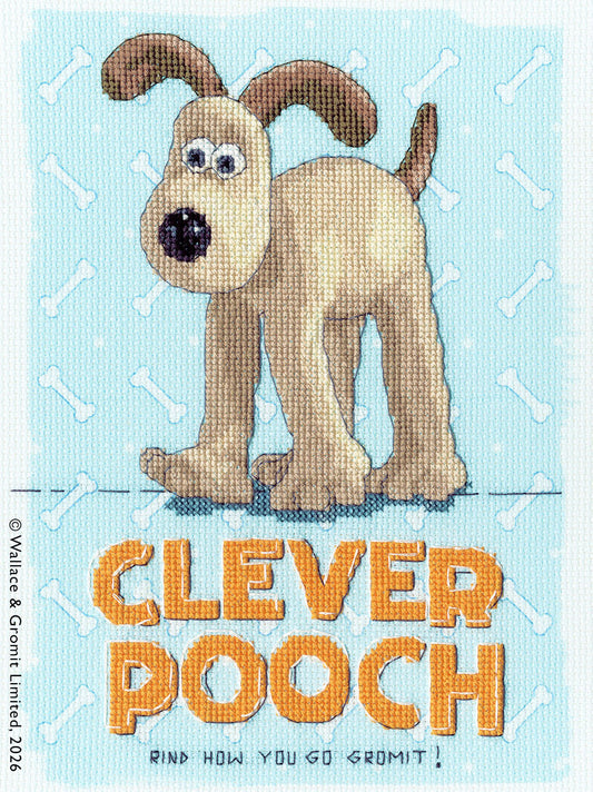 Clever Pooch! - Wallace & Gromit - Bothy Threads Cross Stitch Kit XWG7