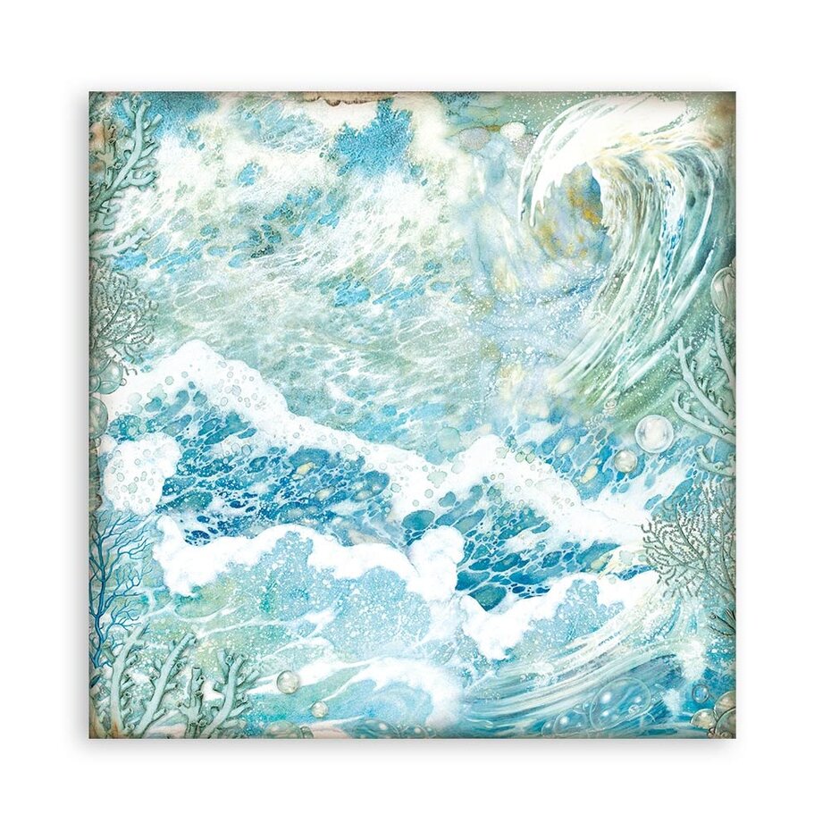 Stamperia Songs of the Sea Maxi Background 12x12 Inch Paper Pack (SBBL142)
