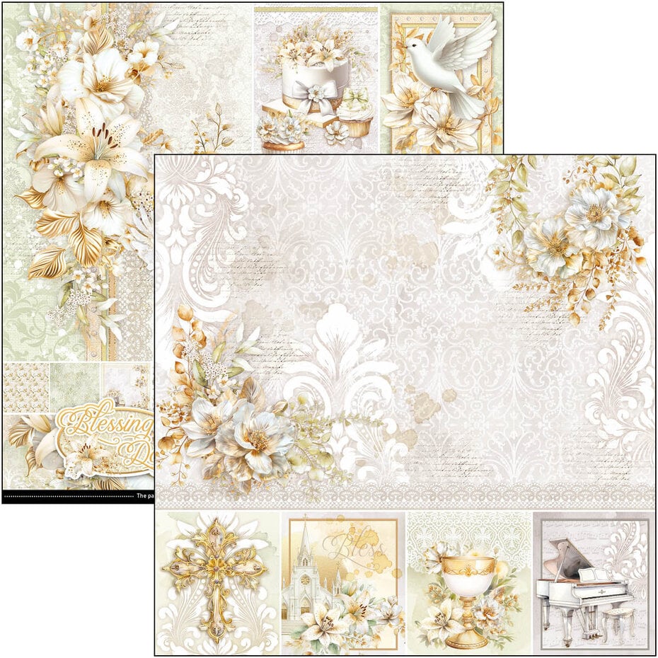 Ciao Bella Blessing Day 12x12 Inch Paper Pad (12pcs)(CBPM086)