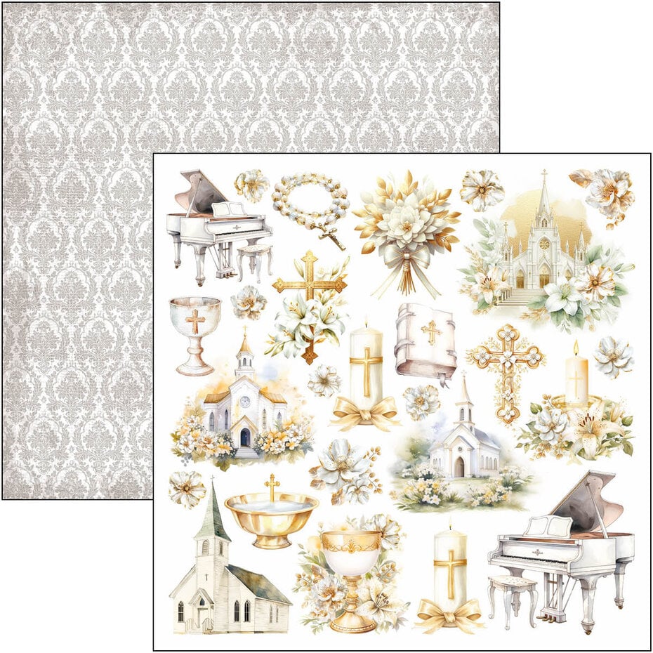 Ciao Bella Blessing Day 12x12 Inch Paper Pad (12pcs)(CBPM086)