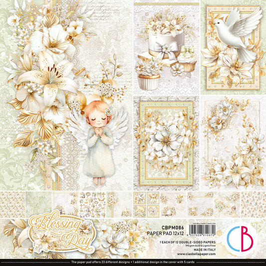 Ciao Bella Blessing Day 12x12 Inch Paper Pad (12pcs)(CBPM086)