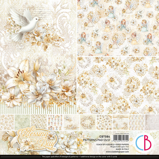Ciao Bella Blessing Day 12x12 Inch Patterns Pad (8pcs) (CBT086)