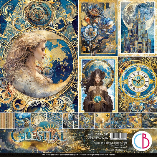 Ciao Bella Celestial 12x12 Inch Paper Pad (12pcs) (CBPM087)