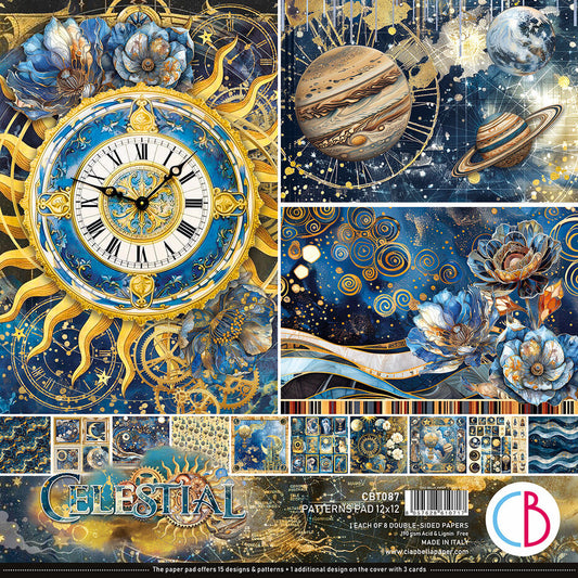Ciao Bella Celestial 12x12 Inch Patterns Pad (8pcs) (CBT087)