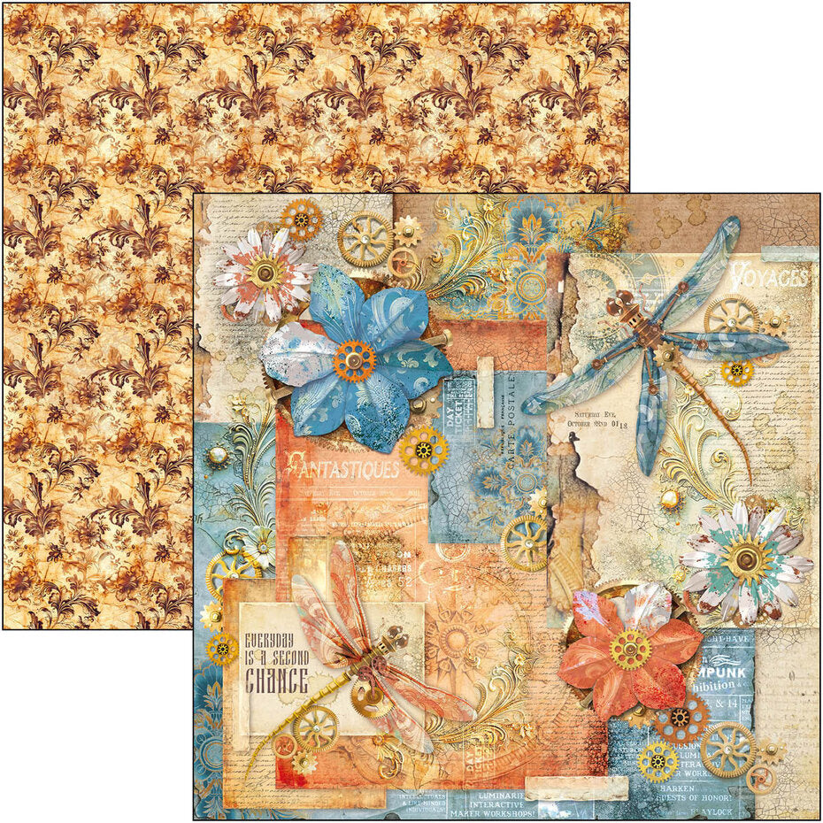 Ciao Bella Esprit de Voyage 12x12 Inch Paper Pad (12pcs) (CBPM082)