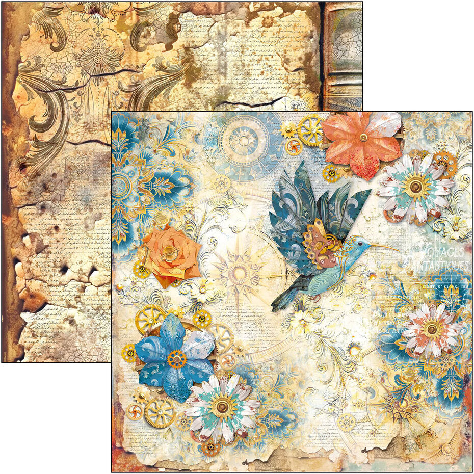 Ciao Bella Esprit de Voyage 12x12 Inch Paper Pad (12pcs) (CBPM082)