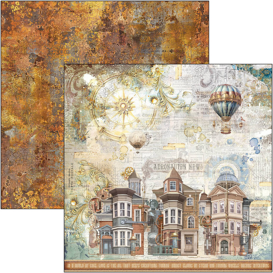 Ciao Bella Esprit de Voyage 12x12 Inch Paper Pad (12pcs) (CBPM082)