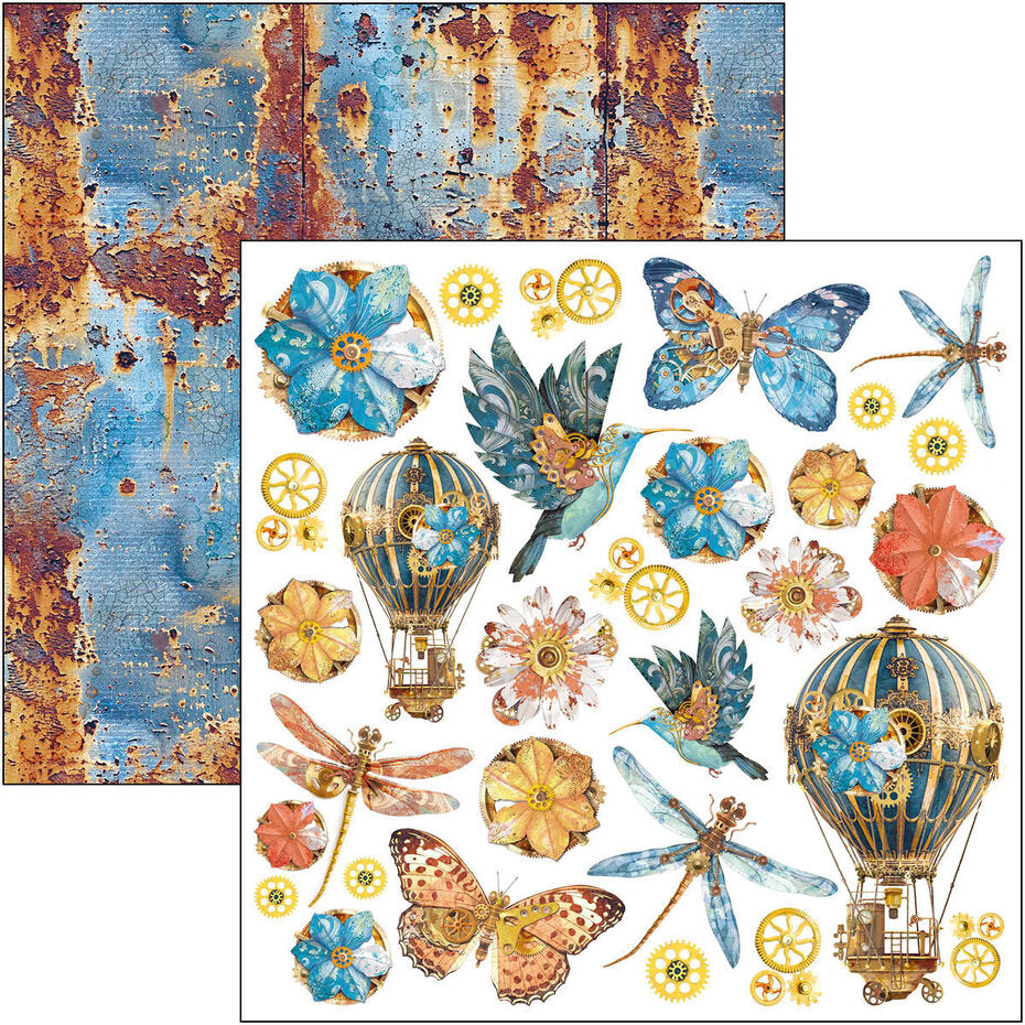 Ciao Bella Esprit de Voyage 12x12 Inch Paper Pad (12pcs) (CBPM082)