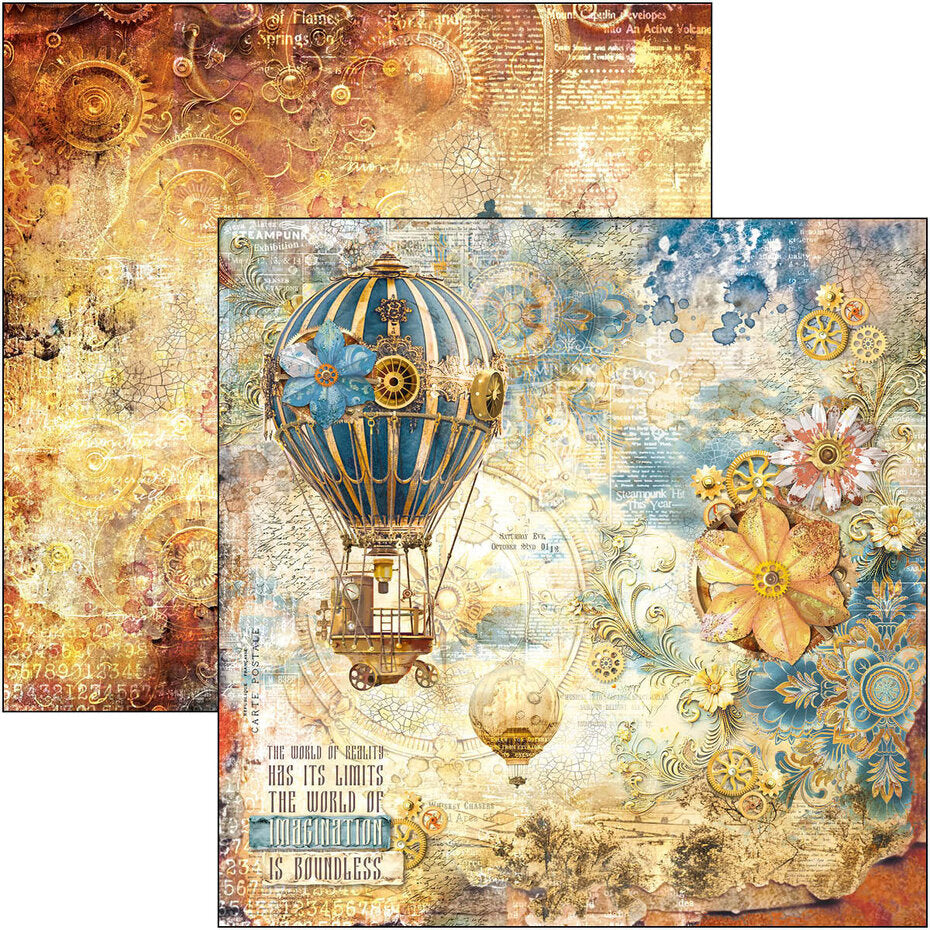 Ciao Bella Esprit de Voyage 12x12 Inch Paper Pad (12pcs) (CBPM082)