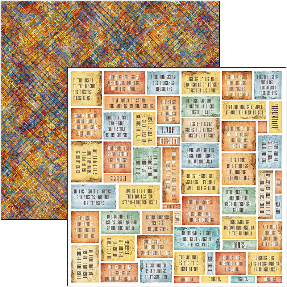Ciao Bella Esprit de Voyage 12x12 Inch Paper Pad (12pcs) (CBPM082)