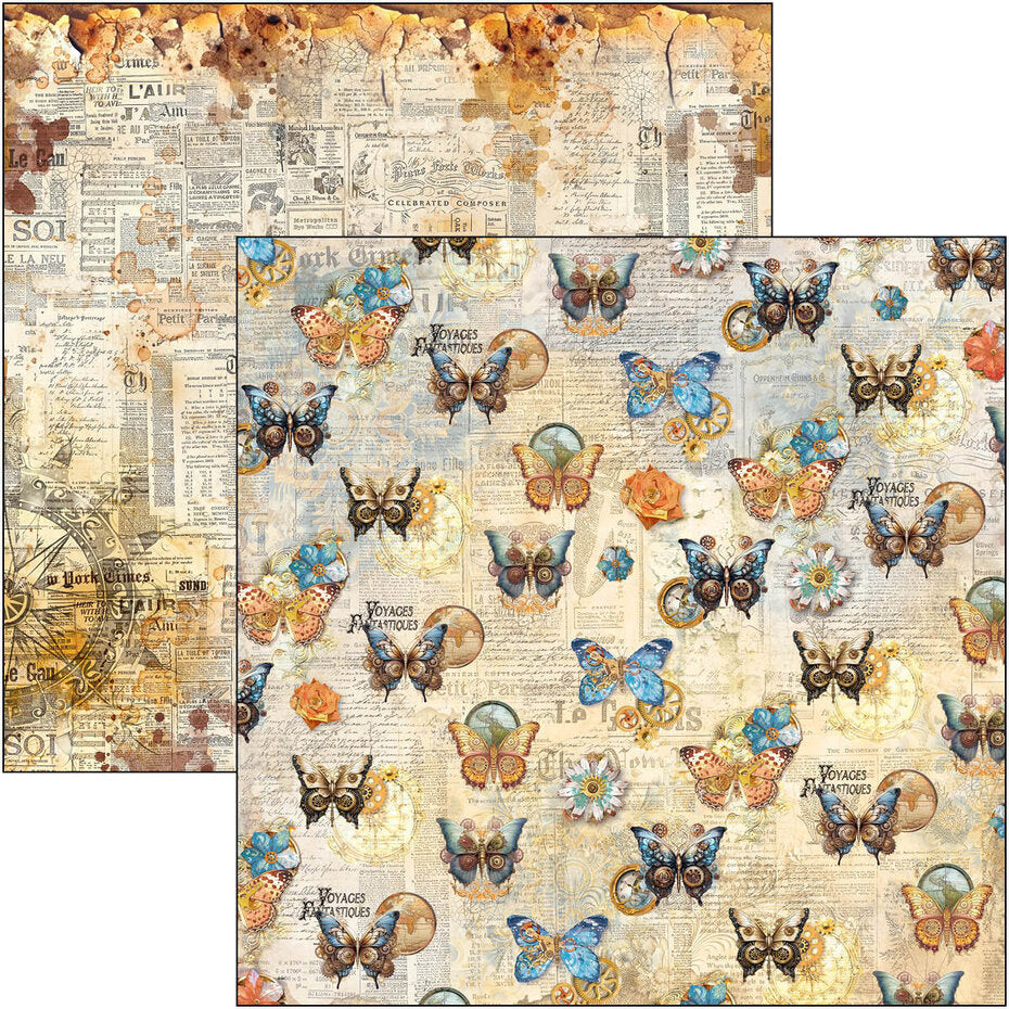Ciao Bella Esprit de Voyage 12x12 Inch Paper Pad (12pcs) (CBPM082)
