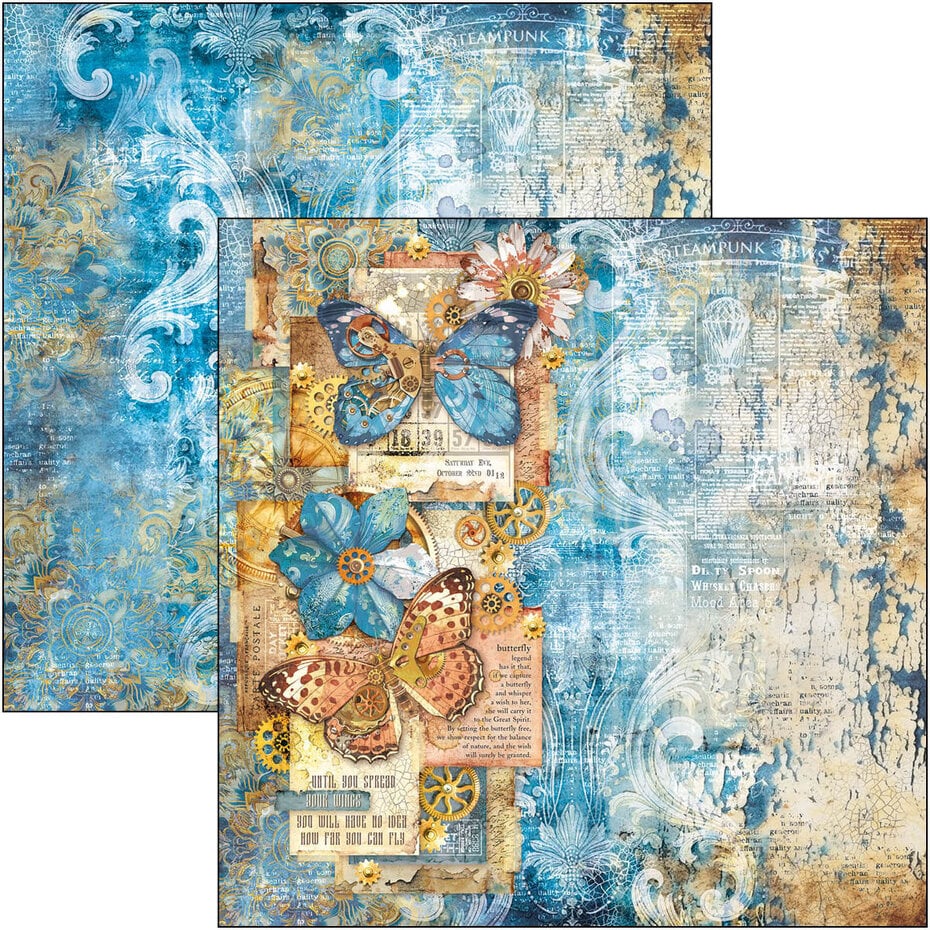 Ciao Bella Esprit de Voyage 8x8 Inch Paper Pad (12pcs) (CBH082)