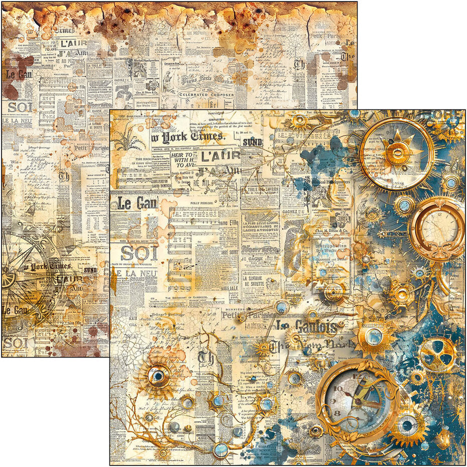 Ciao Bella Esprit de Voyage 8x8 Inch Paper Pad (12pcs) (CBH082)