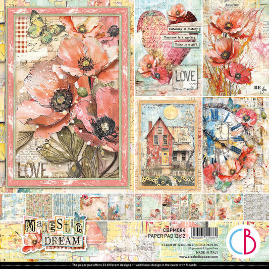Ciao Bella Majestic Dream 12x12 Inch Paper Pad (12pcs) (CBPM084)