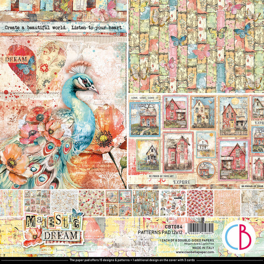 Ciao Bella Majestic Dream 12x12 Inch Patterns Pad (8pcs) (CBT084)
