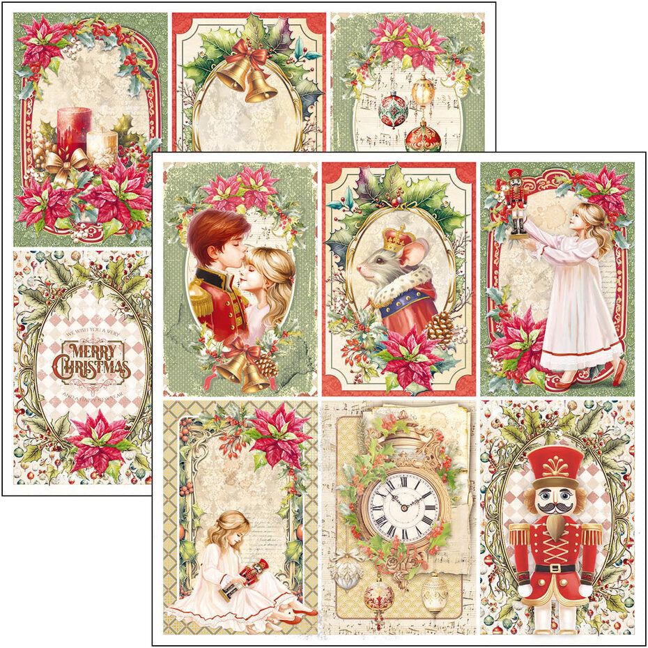 Ciao Bella The Nutcracker 12x12 Inch Paper Pad (12pcs) (CBPM080)