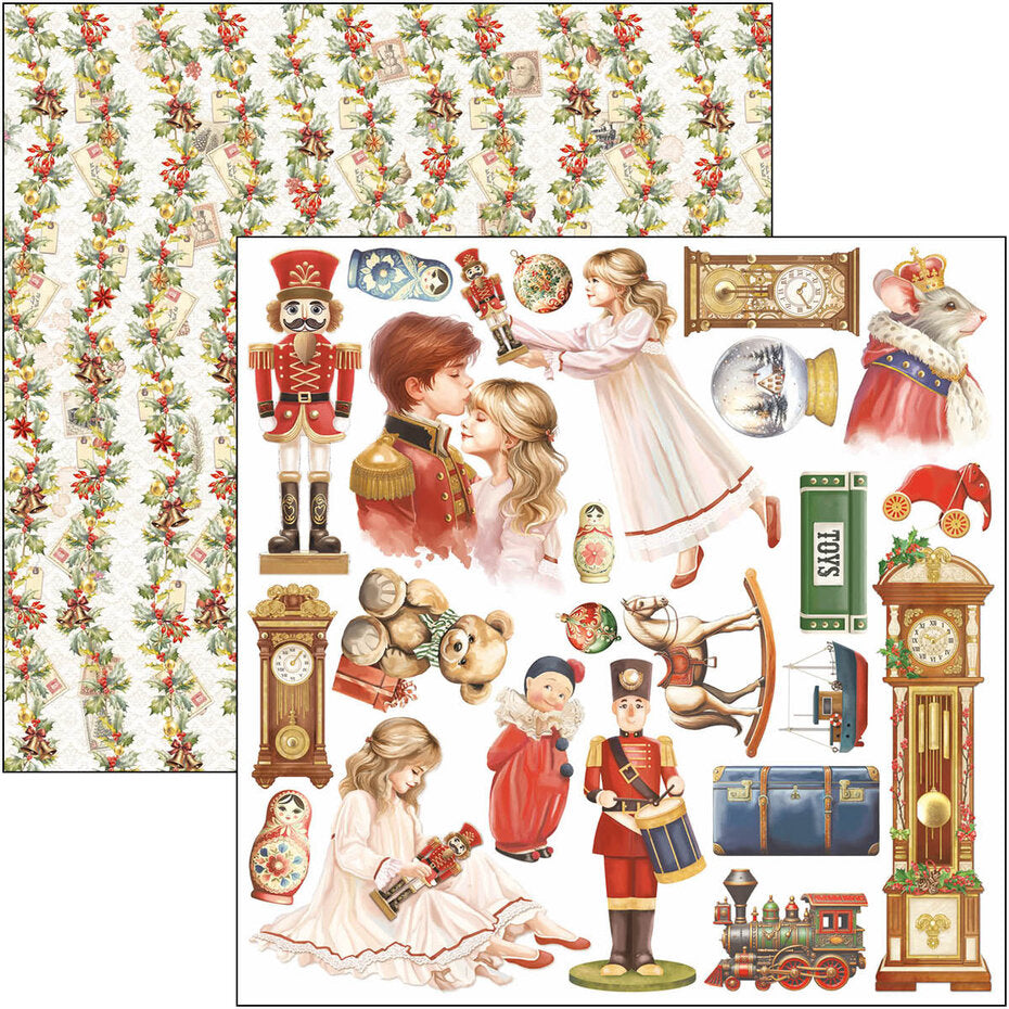 Ciao Bella The Nutcracker 12x12 Inch Patterns Pad (8pcs) (CBT080)