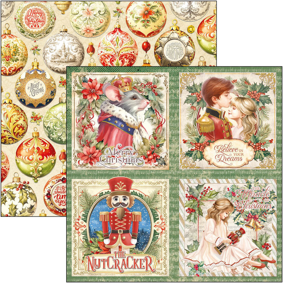 Ciao Bella The Nutcracker 8x8 Inch Paper Pad (12pcs) (CBH080)
