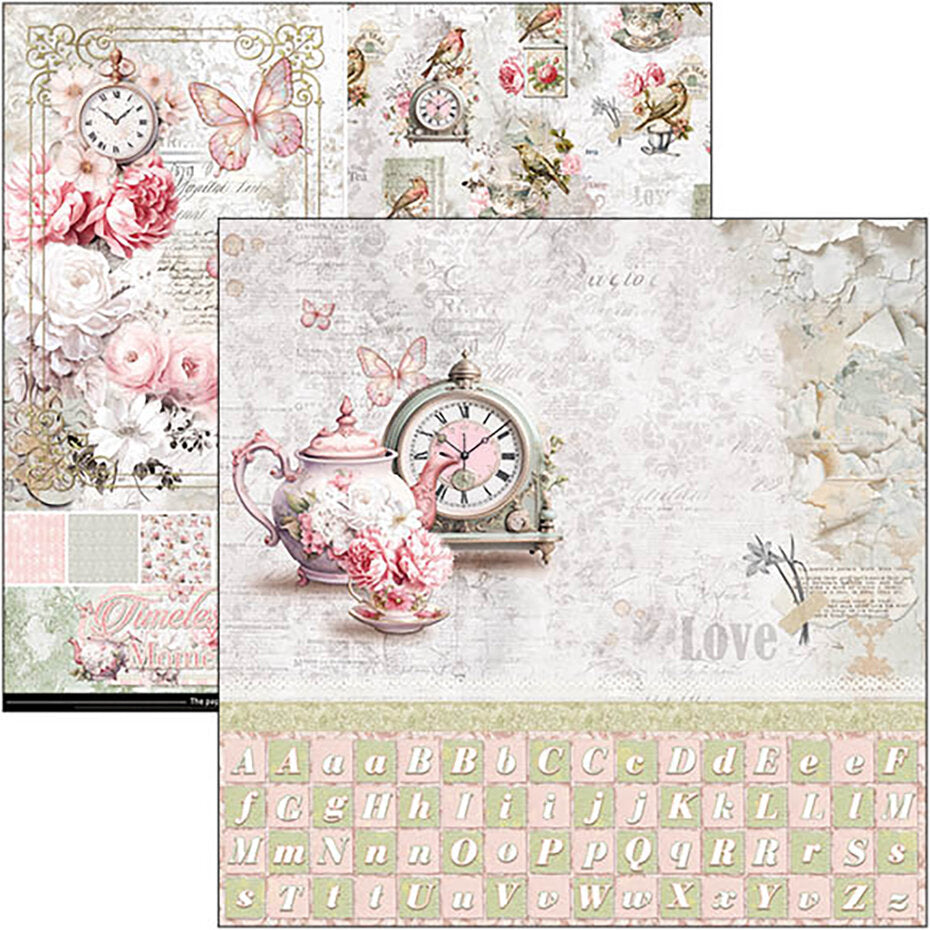 Ciao Bella Timeless Moments 12x12 Inch Patterns Pad (8pcs) (CBT083)