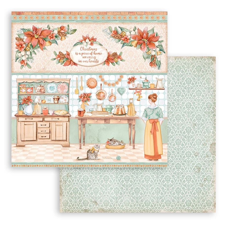 Stamperia All Around Christmas 8x8 Inch Paper Pack (SBBS89)