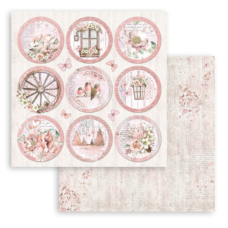 Stamperia Roseland 8x8 Inch Paper Pack (SBBS85)