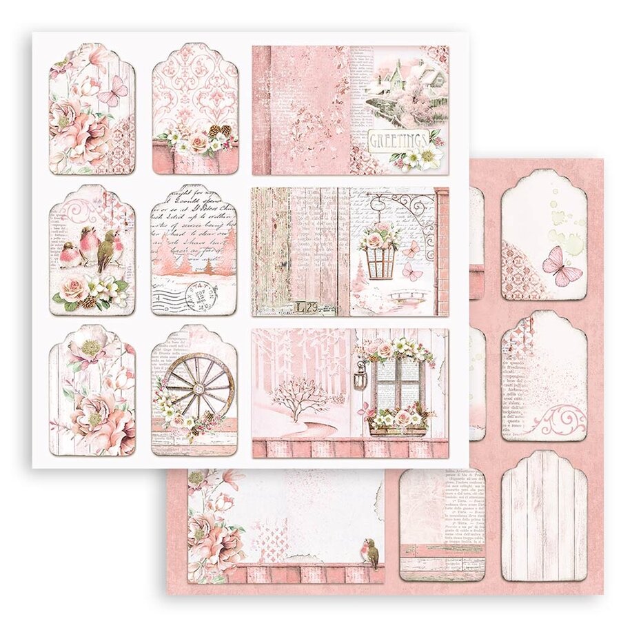 Stamperia Roseland 8x8 Inch Paper Pack (SBBS85)