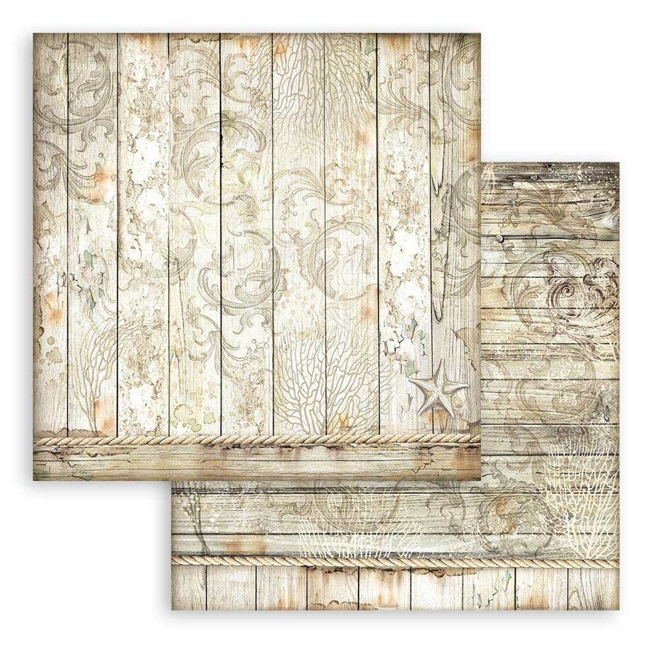 Stamperia Songs of the Sea Maxi Background 12x12 Inch Paper Pack (SBBL142)