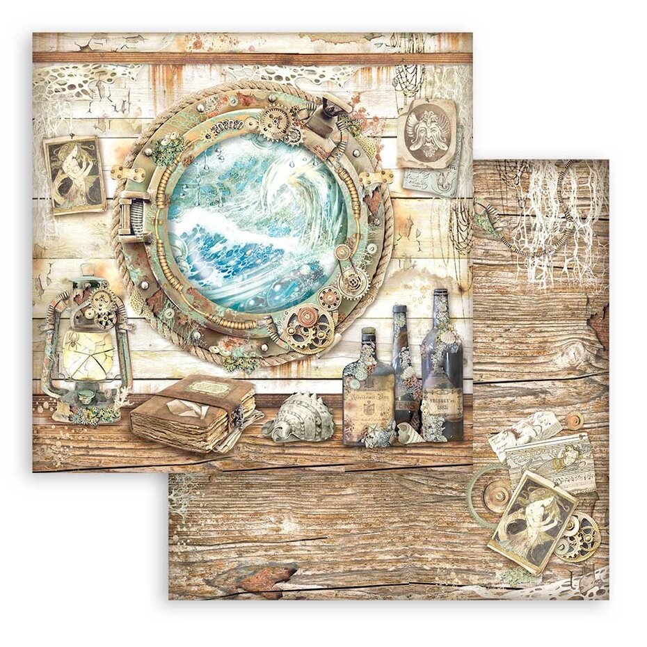 Stamperia Songs of the Sea 8x8 Inch Paper Pack (SBBS90)
