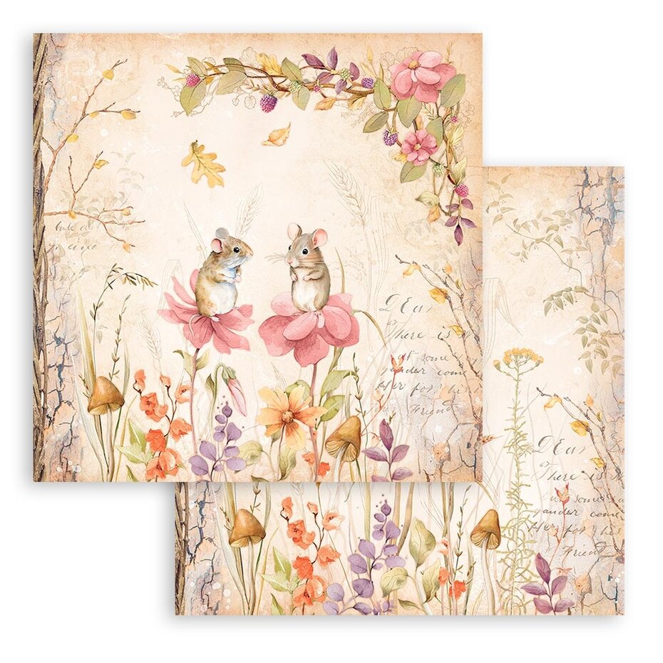 Stamperia Woodland 8x8 Inch Paper Pack (SBBS92)