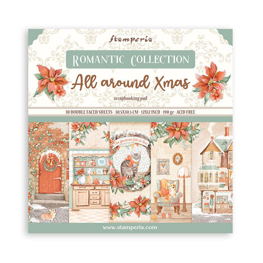 Stamperia All Around Christmas 12x12 Inch Paper Pack (SBBL140