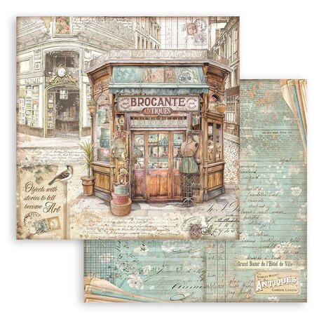 Stamperia Brocante Antiques 8x8 Inch Paper Pack (SBBS100)