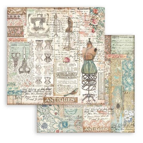 Stamperia Brocante Antiques 8x8 Inch Paper Pack (SBBS100)