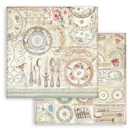 Stamperia Brocante Antiques 8x8 Inch Paper Pack (SBBS100)