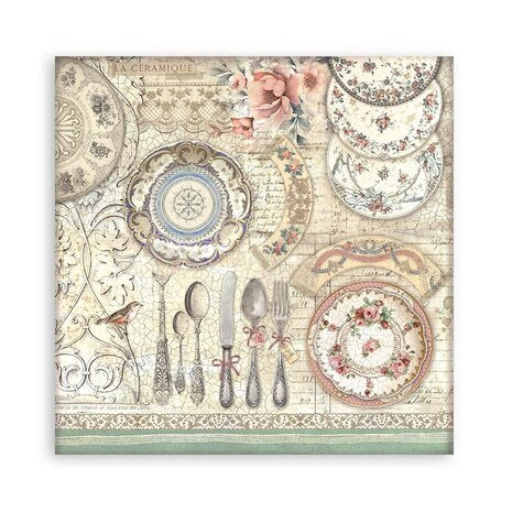 Stamperia Brocante Antiques 8x8 Inch Paper Pack (Single Face) (SBBSXB02)