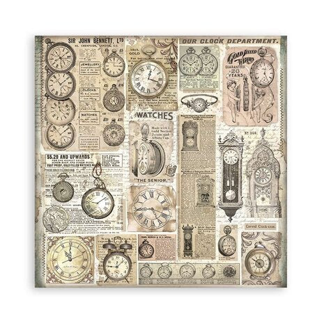 Stamperia Brocante Antiques 8x8 Inch Paper Pack (Single Face) (SBBSXB02)