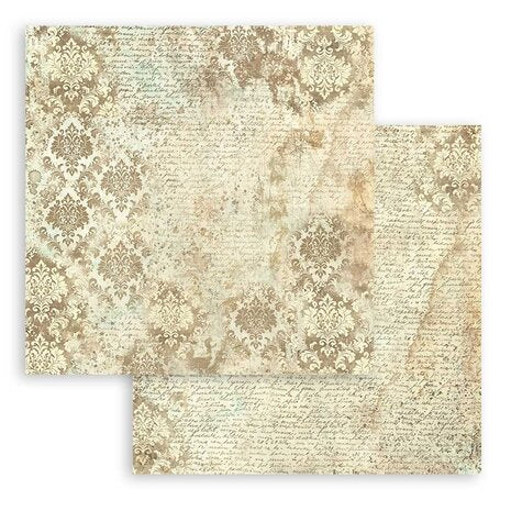 Stamperia Brocante Antiques Backgrounds 8x8 Inch Paper Pack (SBBS102)