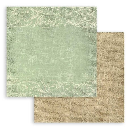 Stamperia Brocante Antiques Backgrounds 8x8 Inch Paper Pack (SBBS102)