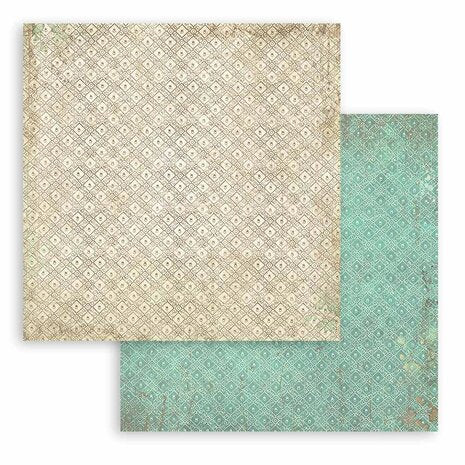 Stamperia Brocante Antiques Backgrounds 8x8 Inch Paper Pack (SBBS102)