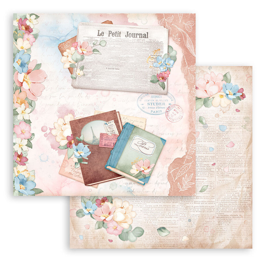 Stamperia Create Happiness Oh lá lá 8x8 Inch Paper Pack (SBBS82)