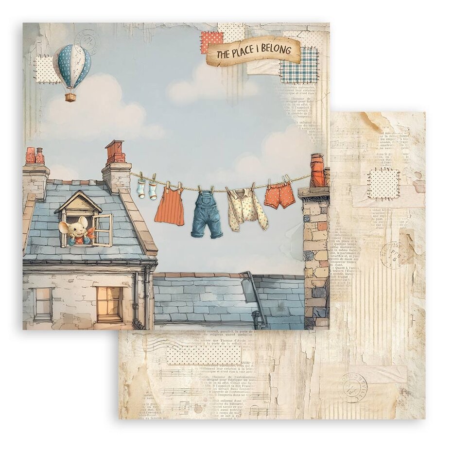 Stamperia Family 8x8 Inch Paper Pack (SBBS137)