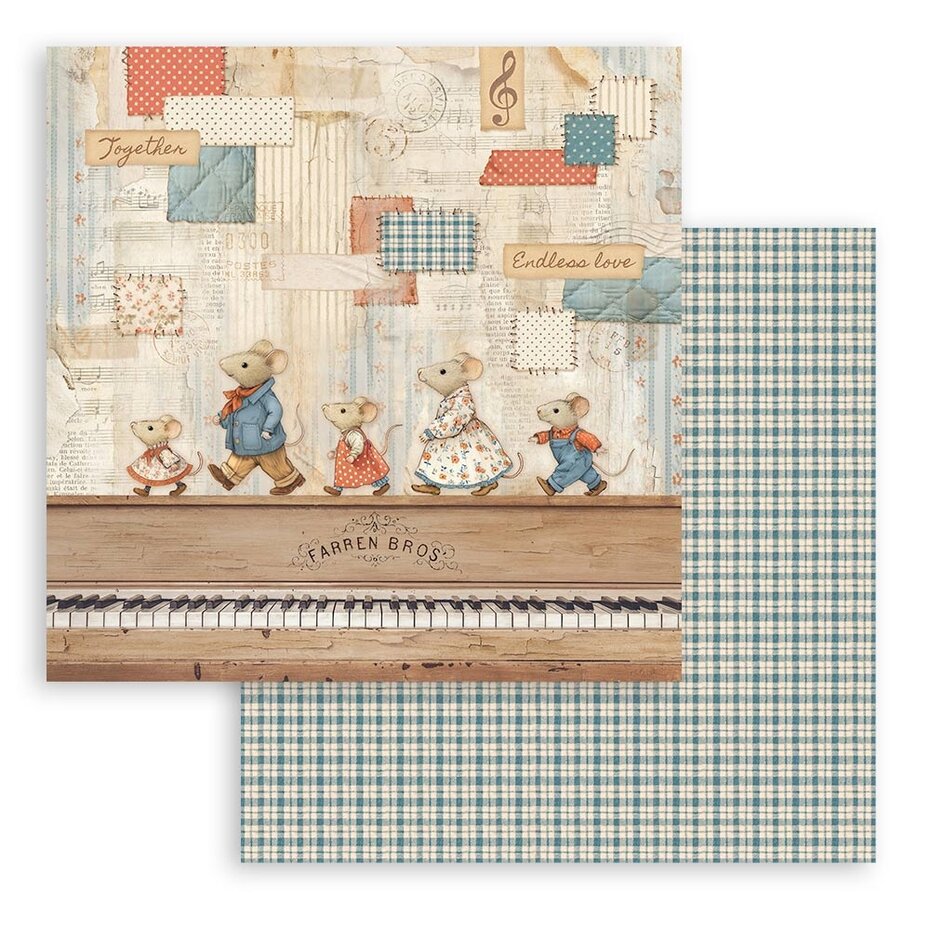 Stamperia Family 8x8 Inch Paper Pack (SBBS137)