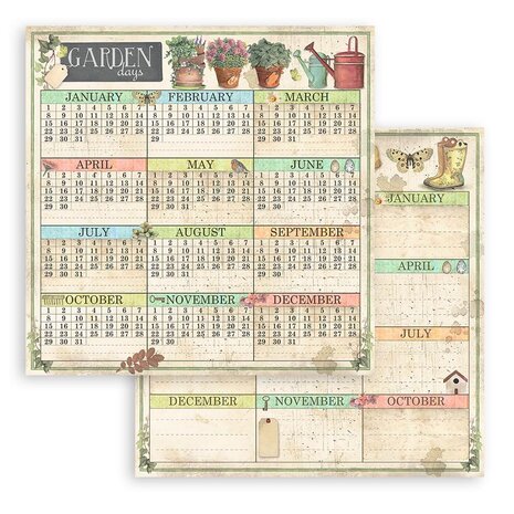 Stamperia Garden 8x8 Inch Paper Pack (SBBS104)