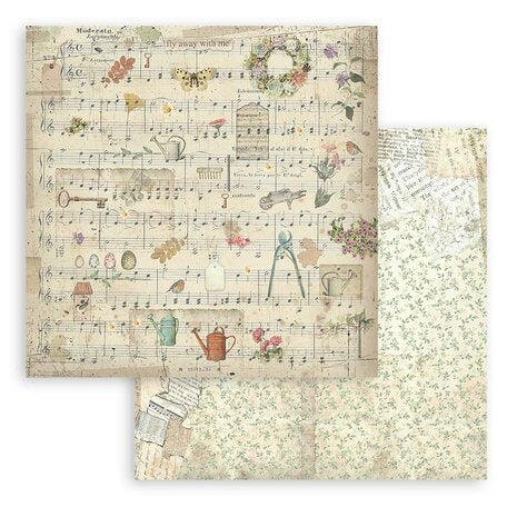 Stamperia Garden 8x8 Inch Paper Pack (SBBS104)