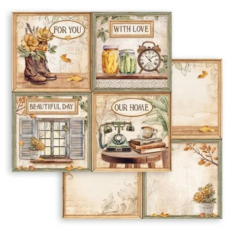 Stamperia Golden Harmony 8x8 Inch Paper Pack (SBBS114)