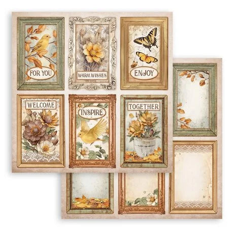 Stamperia Golden Harmony 8x8 Inch Paper Pack (SBBS114)