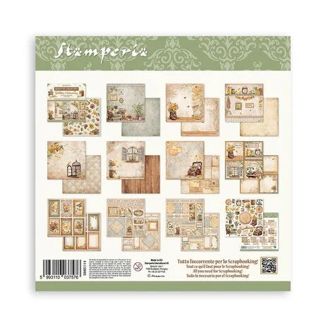 Stamperia Golden Harmony 8x8 Inch Paper Pack (SBBS114)