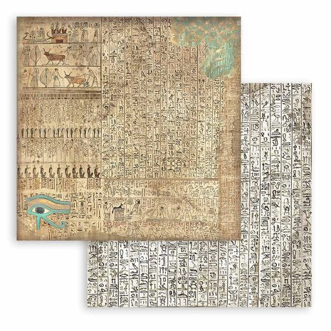 Stamperia Land of Pharaohs Backgrounds 8x8 Inch Paper Pack (SBBS106)